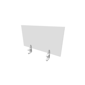 Pannello divisorio in melaminico Grigio per scrivanie singole 80xh.42 cm linea Practika Quadrifoglio - CODI080-GR