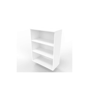 Armadio a giorno medio finitura Bianco scocca Bianca 90x45xh.123,2 cm linea Practika Quadrifoglio - ECEM90G-BA-BA