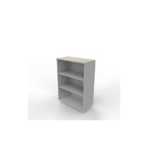 Armadio a giorno medio finitura cemento scocca Argento 90x45xh.123,2 cm linea Practika Quadrifoglio - ECEM90G-CL-AA