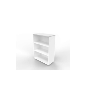 Armadio a giorno medio finitura Grigio scocca Bianca 90x45xh.123,2 cm linea Practika Quadrifoglio - ECEM90G-GR-BA