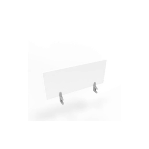 Pannello divisorio in melaminico Bianco per scrivanie singole 100xh.42 cm linea Practika Quadrifoglio - CODI100-BA