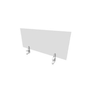 Pannello divisorio in melaminico Grigio per scrivanie singole 100xh.42 cm linea Practika Quadrifoglio- CODI100-GR