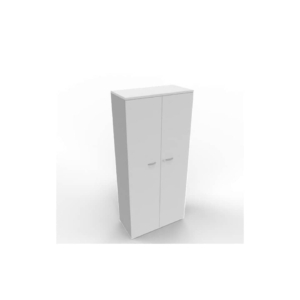 Armadio alto con ante battenti Grigio scocca Argento 90x45xh.200 cm linea Practika Quadrifoglio - ECES90S-GR-AA-GR