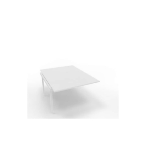 Postazione aggiuntiva bench piano Bianco 120x160xh.75 cm gamba a ponte in acciaio Bianco Practika P3 - ECBIC12-BA-I