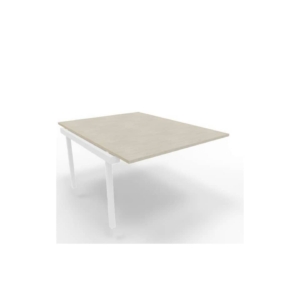 Postazione aggiuntiva bench cemento 120x160xh.75 cm gamba a ponte in acciaio Bianco Practika P3 - ECBIC12-CL-I