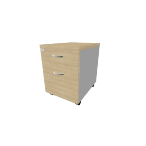 Cassettiera Rovere a 1 cassetto con classificatore 42x56xh.58 cm linea Practika Quadrifoglio - PKCACL01-RK-AA