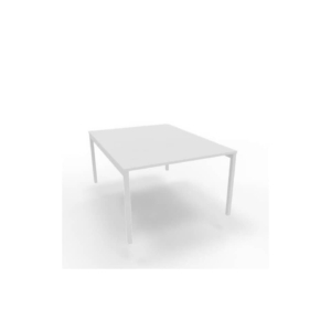 Bench piano Bianco 120x160xh.75 cm gamba a ponte in acciaio Bianco linea Practika P3 Quadrifoglio - ECBEC12-BA-I