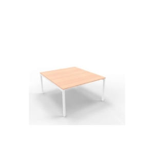 Bench piano Noce canaletto 140x160xh.75 cm gamba a ponte in acciaio Argento linea Practika P3 - ECBEC14-NO-A