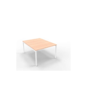 Bench piano Noce canaletto 120x160xh.75 cm gamba a ponte in acciaio Argento linea Practika P3 - ECBEC12-NO-A