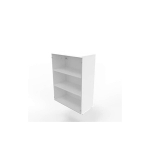 Armadio medio con ante vetro fumè, top Bianco scocca Bianca 90x45xh.123,2 cm Practika Quadrifoglio - ECEM90V-BA-BA-GE