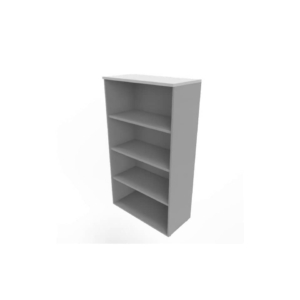 Armadio a giorno medio finitura Grigio scocca Argento 90x45xh.160 cm linea Practika Quadrifoglio - ECEL90G-GR-AA