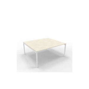 Bench piano cemento 180x160xh.75 cm gamba a ponte in acciaio Argento linea Practika P3 Quadrifoglio - ECBEC18-CL-A