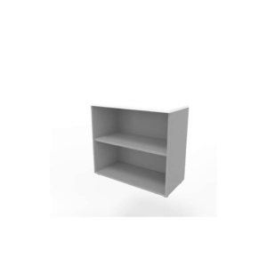 Armadio a giorno basso finitura Bianco scocca Argento 90x45xh.81,5 cm linea Practika Quadrifoglio - ECEB90G-BA-AA