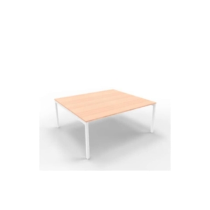 Bench piano Noce canaletto 180x160xh.75 cm gamba a ponte in acciaio Argento linea Practika P3 - ECBEC18-CL-A