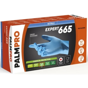 Guanti monouso in nitrile Palmaro Expert 665 Icoguanti taglia M - Blu - PX665-M (conf.100)