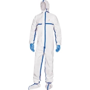 Tuta integrale monouso con cappuccio tipo 4B - cuciture con pellicola Delta Plus taglia XXL - DT250XX