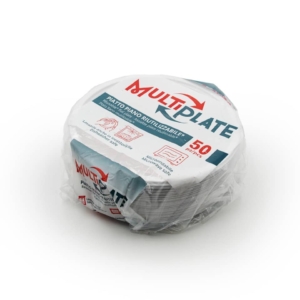 Piatti piani in PP Ø210 mm MultiPlate Bianchi - 71472 (conf.50)