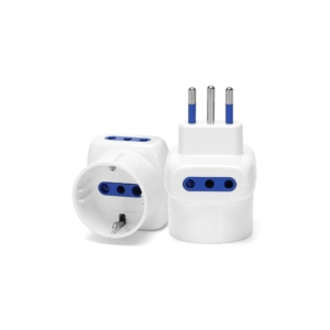 Adattatore a 3 vie 10A - Bianco Aigostar 2 vie P11 & 1 via P30 218973