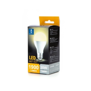 Lampadina LED A67 E27 20W - 2100 lumen Aigostar luce calda B10105QNQ
