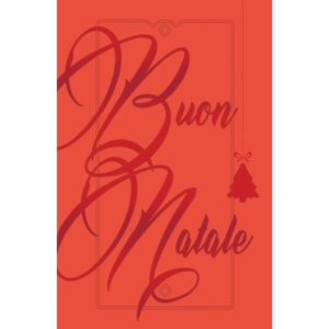 Biglietti augurali natalizi 9x14 cm - Biembi Rosso B2D502C61-RED (conf.12)