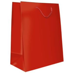 Sacchetti da regalo Rosso opaco Biembi misura L - 23,5x32,5x13 cm - BXS202O20C (conf.6)
