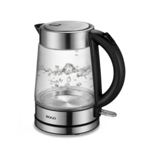 Bollitore in vetro Sogo 2200 W con autospegnimento 1,7 litri - KET-SS-5797