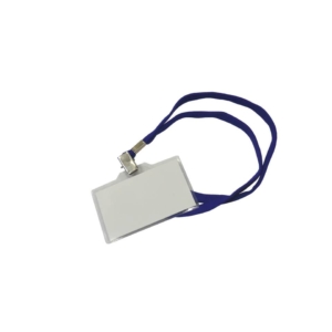 Cordoncini con clip in metallo - 30 cm blu - 155Y (conf.50)