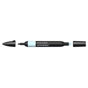 Pennarello Winsor&Newton Promarker doppia punta fine-scalpello 2,5-0,5mm - cool acqua - 0203204
