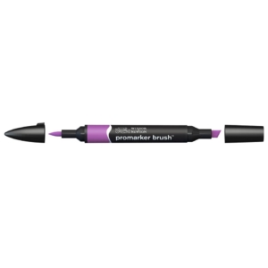 Pennarello Winsor&Newton Promarker Brush doppia punta scalpello-pennello - purple - 0204542