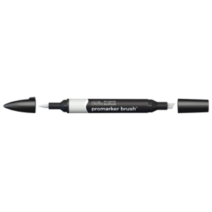 Pennarello Winsor&Newton Promarker Brush doppia punta scalpello-pennello - cool grey 2 - 0204160