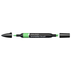 Pennarello Winsor&Newton Promarker Brush doppia punta scalpello-pennello - grass - 0204253
