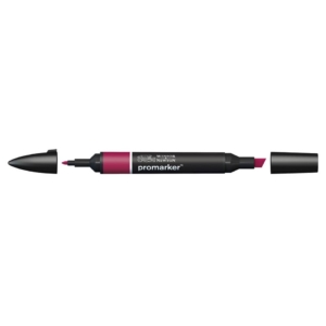 Pennarello Winsor&Newton Promarker doppia punta fine-scalpello 2,5-0,5mm - burgundy - 0203075