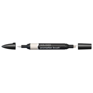 Pennarello Winsor&Newton Promarker Brush doppia punta scalpello-pennello - warm grey 1 - 0204134