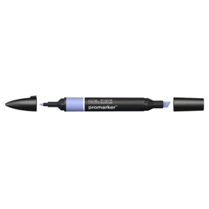 Pennarello Winsor&Newton Promarker doppia punta fine-scalpello 2,5-0,5mm - bluebell - 0203247