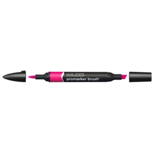 Pennarello Winsor&Newton Promarker Brush doppia punta scalpello-pennello - Magenta - 0204380