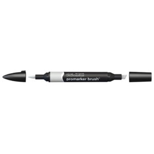 Pennarello Winsor&Newton Promarker Brush doppia punta scalpello-pennello - cool grey 3 - 0204159