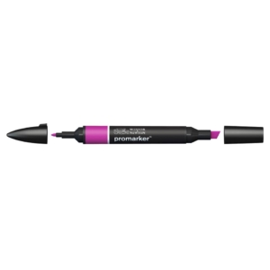Pennarello Winsor&Newton Promarker doppia punta fine-scalpello 2,5-0,5mm - mulberry - 0203363