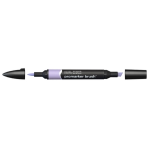 Pennarello Winsor&Newton Promarker Brush doppia punta scalpello-pennello - lilac - 0204226