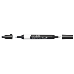 Pennarello Winsor&Newton Promarker Brush doppia punta scalpello-pennello - cool grey 1 - 0204161