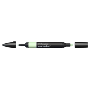 Pennarello Winsor&Newton Promarker doppia punta fine-scalpello 2,5-0,5mm - meadow green - 0203215