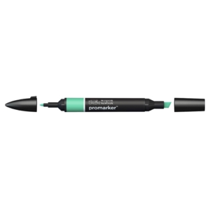 Pennarelli Winsor&Newton Promarker doppia punta fine-larga - verde menta G637 - 0203223
