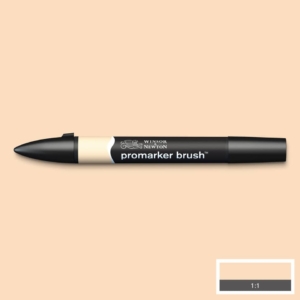 Pennarello Winsor&Newton Promarker Brush doppia punta scalpello-pennello - blush - 0204172