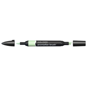Pennarello Winsor&Newton Promarker Brush doppia punta scalpello-pennello - meadow green - 0204215