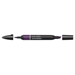 Pennarello Winsor&Newton Promarker doppia punta fine-scalpello 2,5-0,5mm - aubergine - 0203290