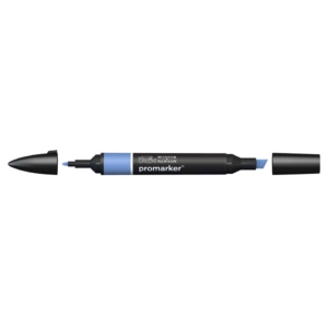 Pennarello Winsor&Newton Promarker doppia punta fine-scalpello 2,5-0,5mm - Blu cobalto - 0203178