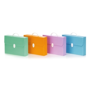 Valigette in PPL Favorit Every Line Pastel Colori Assortiti 27x37,5x8 cm - 100501101 (conf.6)