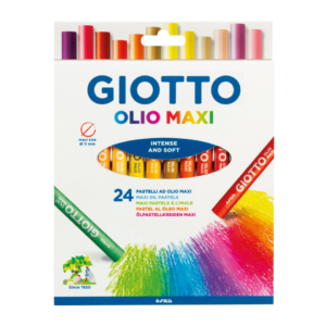 Pastelli ad olio Giotto Maxi in conf. da 24 colori assortiti F293800