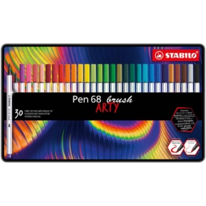 Pennarelli Stabilo Arty Line Pen 68 brush punta a pennello Colori Assortiti - 568/30-31-20 (conf.30)