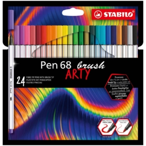 Pennarelli Stabilo Arty Line Pen 68 brush punta a pennello Colori Assortiti - 568/24-21-20 (conf.24)