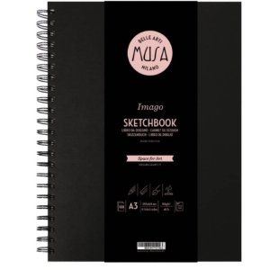 Blocco con spirale Imago SKETCH Musa 100 pagine 105 g formato A3 MU124593
